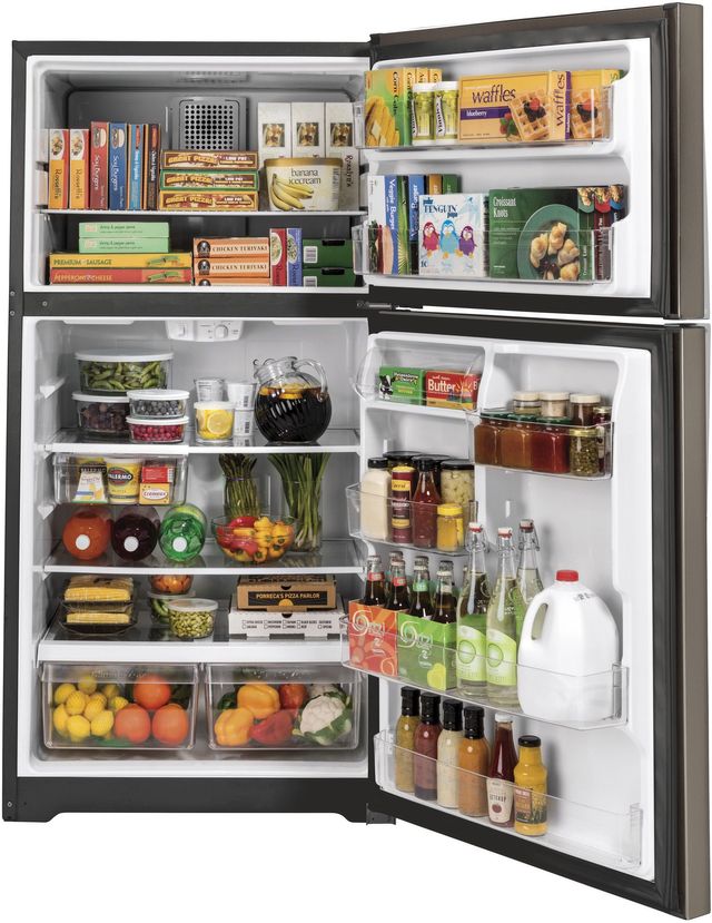 GE® 21.9 Cu. Ft. Slate Top Freezer Refrigerator-2