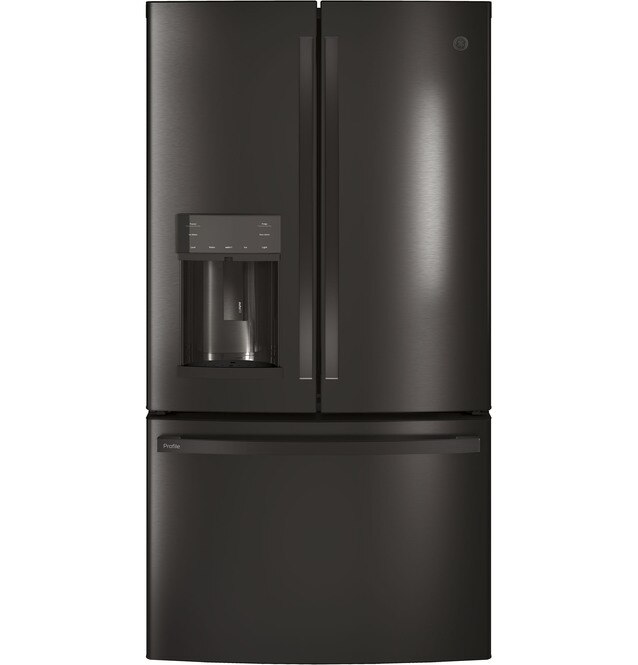 GE Profile™ 27.83 Cu. Ft. Black Stainless Steel French Door Refrigerator