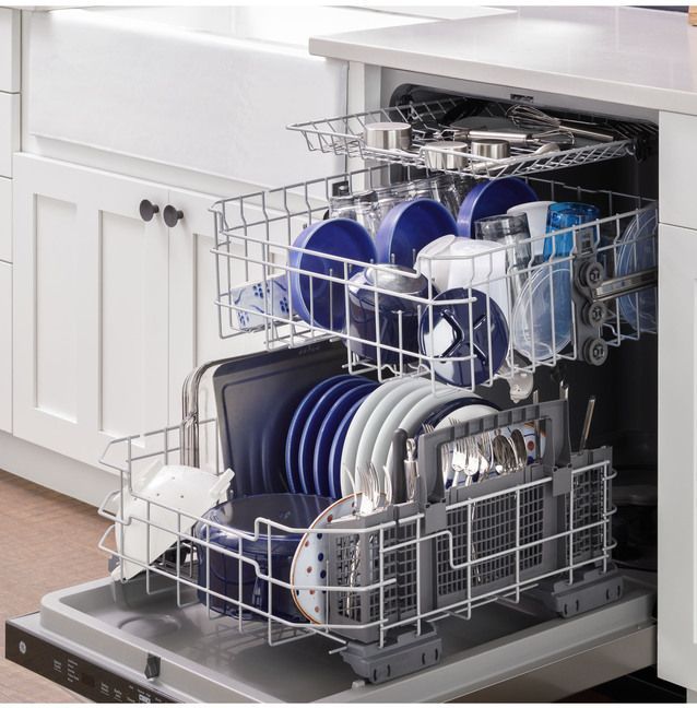 GE® 24" White Built-In Dishwasher 7