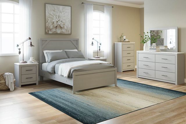 Signature Design by Ashley® Cottonburg Light Gray Queen Panel Bed 3