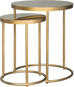 Signature Design by Ashley® Majaci Gold Finished Accent Table (Set of 2)