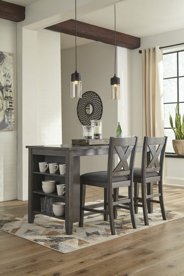 Signature Design by Ashley® Caitbrook Gray Counter Height Dining Table 7