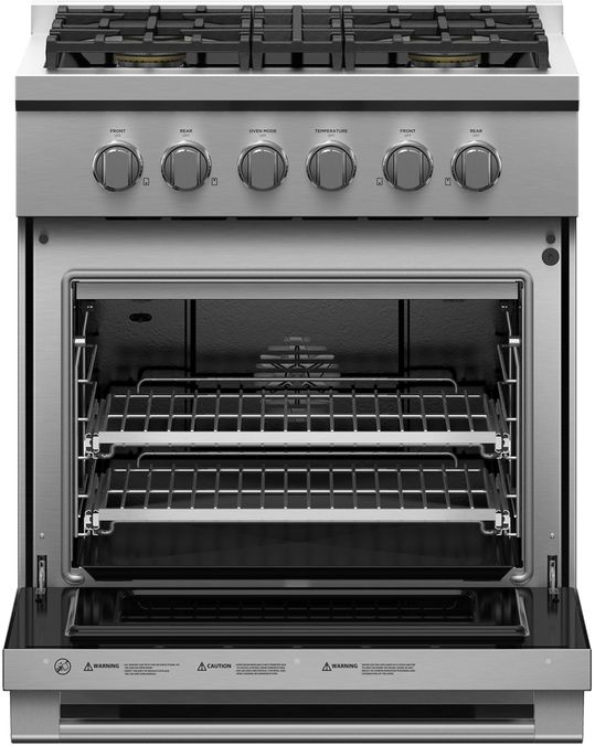 Fisher & Paykel Series 7 30" Stainless Steel Pro Style Liquid Propane Gas Range 1