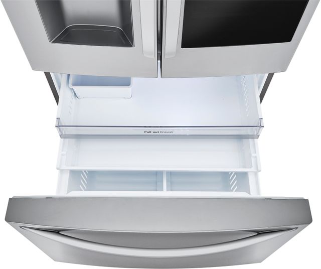 Réfrigérateur à portes françaises à profondeur de comptoir de 36 po LG® de 23,5 pi³ - Acier inoxydable résistant aux traces de doigts 25