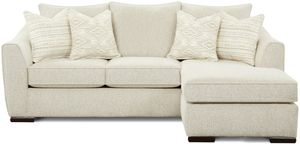 Fusion Furniture 9778 Vibrant Vision Oatmeal Chaise Sofa