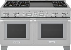 Thermador® Pro Grand® 60" Stainless Steel Pro Style Dual Fuel Natural Gas Range
