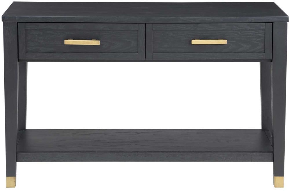 Charcoal grey store console table