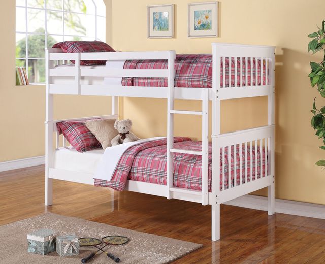 Coaster® Chapman White Twin Bunk Bed-1