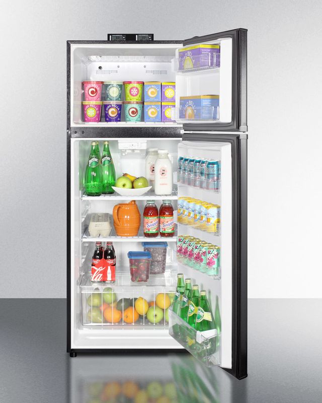 Summit® 10.3 Cu. Ft. Black Top Freezer Refrigerator 3