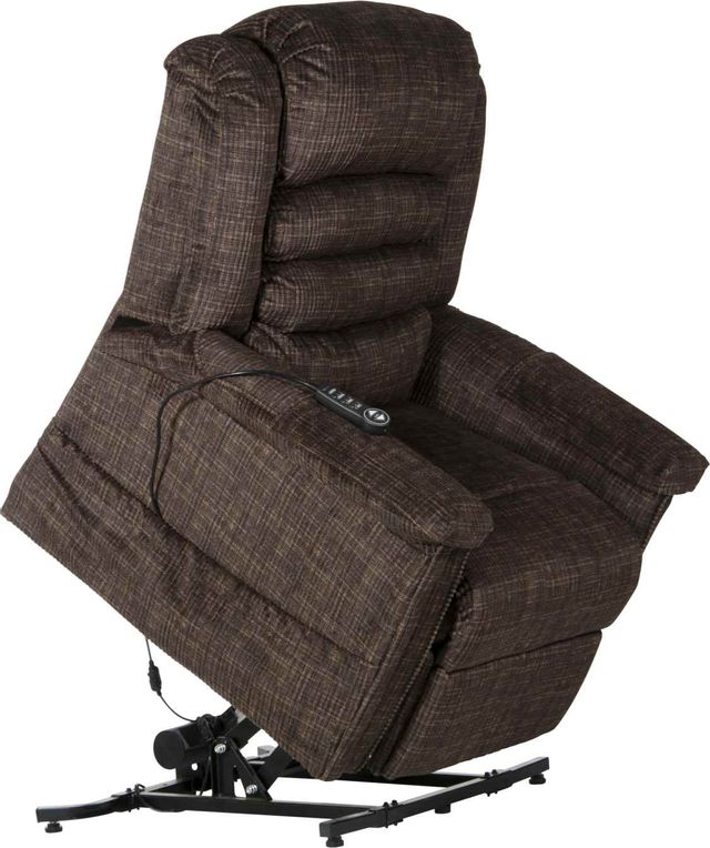 Catnapper® Soother Chocolate Power Lift Full Lay-Out Chaise Recliner with Heat & Massage 5