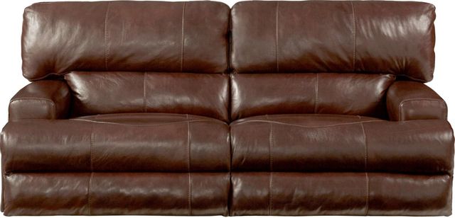 Catnapper Wembley Walnut Power Headrest with Lumbar Lay Flat Recliner