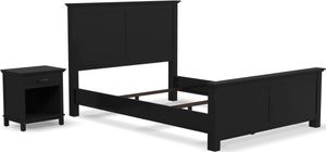 homestyles® Oak Park 2-Piece Black Queen Panel Bedroom Set