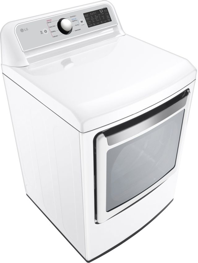 LG 7.3 Cu. Ft. White Gas Dryer-3