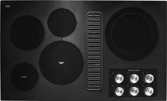 KitchenAid® 36" Black Electric Downdraft Cooktop-KCED606GBL