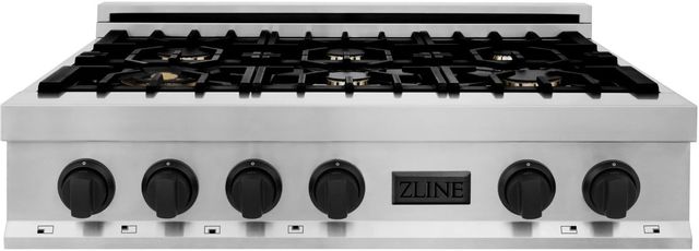 ZLINE Autograph Edition 36" Stainless Steel Natural Gas Rangetop  0