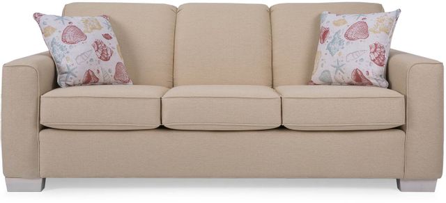 Decor-Rest® Furniture LTD 2705 Beige Queen Sofa Sleeper 1