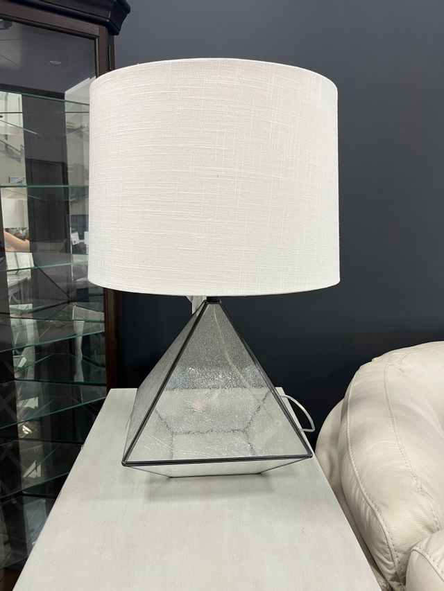 Stylecraft Table Lamp, Bronze/Glass 1