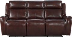 Intercon Wainwright  Reddish Brown Dual-Power Sofa