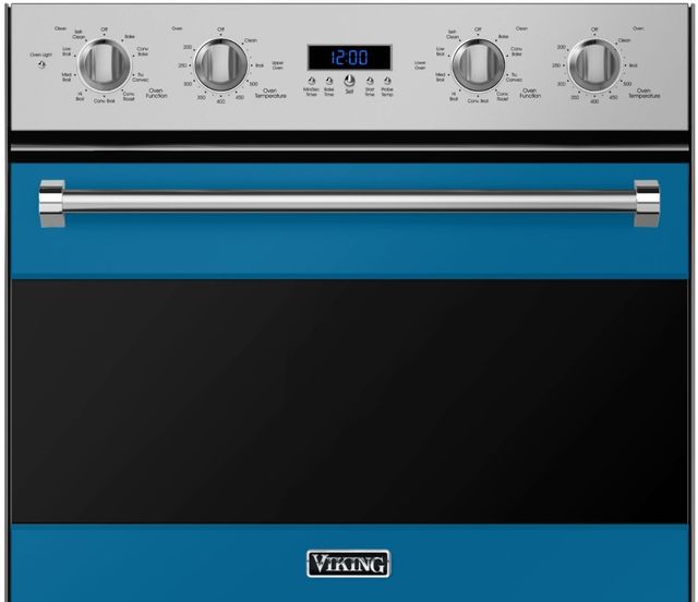 Viking® 3 Series 30" Alluvial Blue Double Electric Wall Oven 31