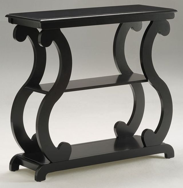 Crown Mark Lucy Black Console Table-0