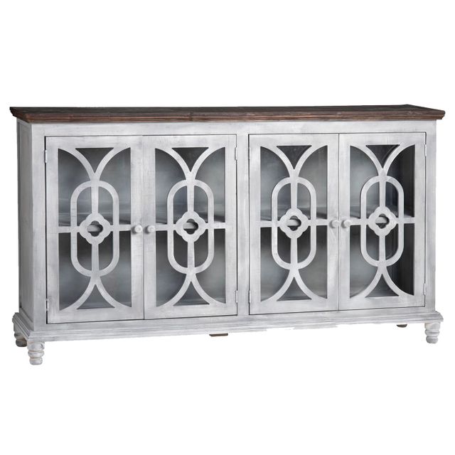 Crestview Collection Antique White Sideboard-0