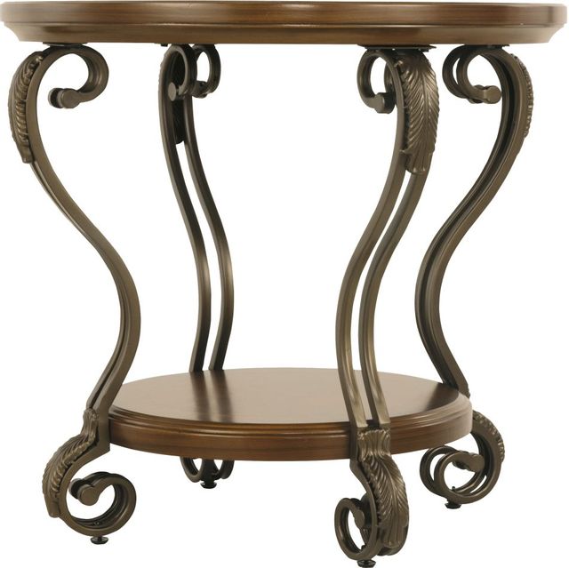Table d'extrémité ronde Nestor, brun, Signature Design by Ashley®