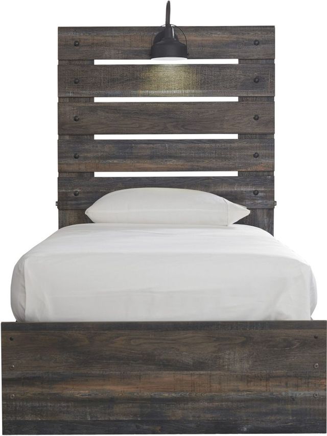 Signature Design by Ashley® Drystan Brown Twin Panel Bed 2