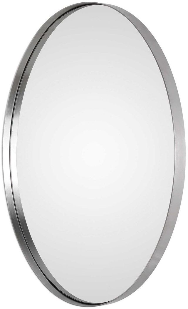 Uttermost® Pursley Brushed Nickel Oval Mirror-2