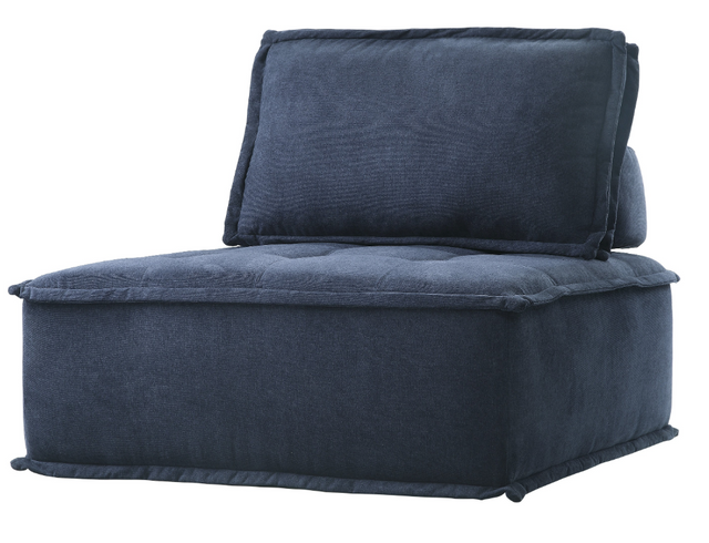 Homelegance® Ulrich Blue Modular Chair with Removable Bolster and Pillow