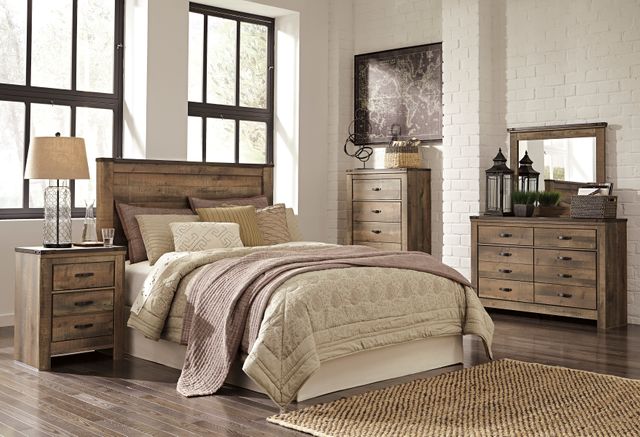 Signature Design by Ashley® Trinell Rustic Brown Nightstand 2