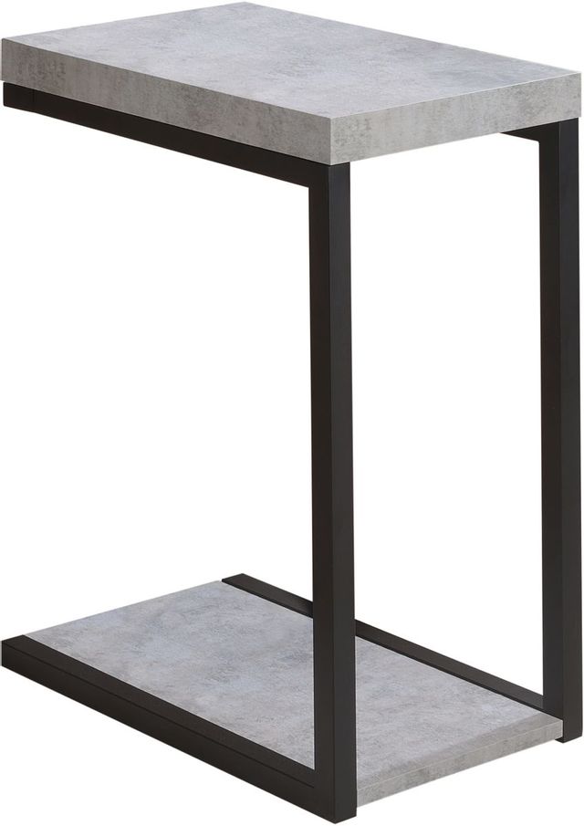 Coaster® Cement And Black Accent Table-0