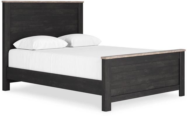 Signature Design by Ashley® Nanforth Two-tone Queen Panel Bed-0