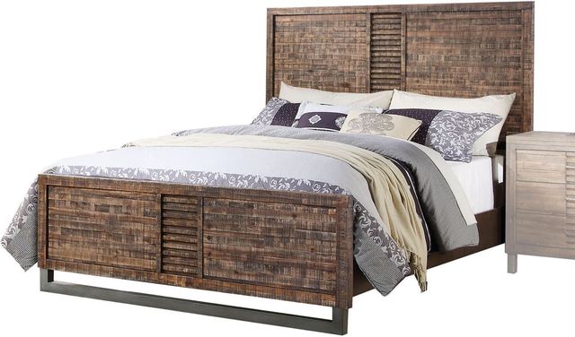 ACME Furniture Andria Reclaimed Oak Queen Panel Bed