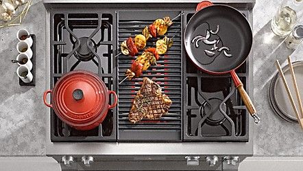 Miele 36 Clean Touch Natural Gas Range With Griddle