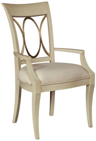 American Drew® Lenox Chalon Cream Arm Dining Chair