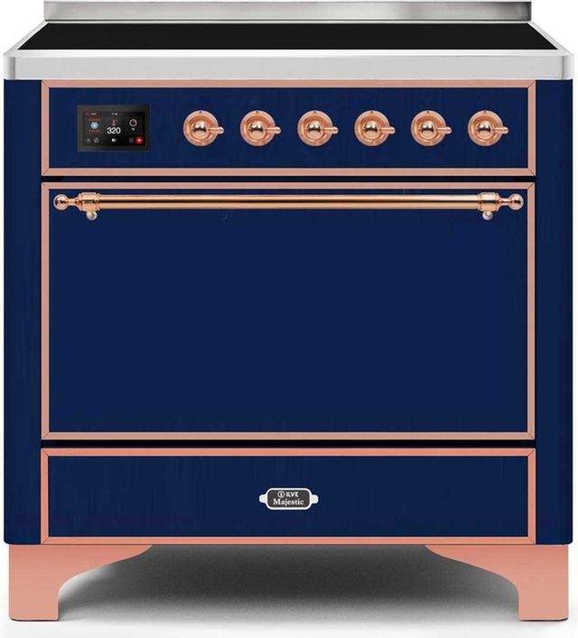 Ilve Majestic Series 36" Stainless Steel Freestanding Induction Range 9