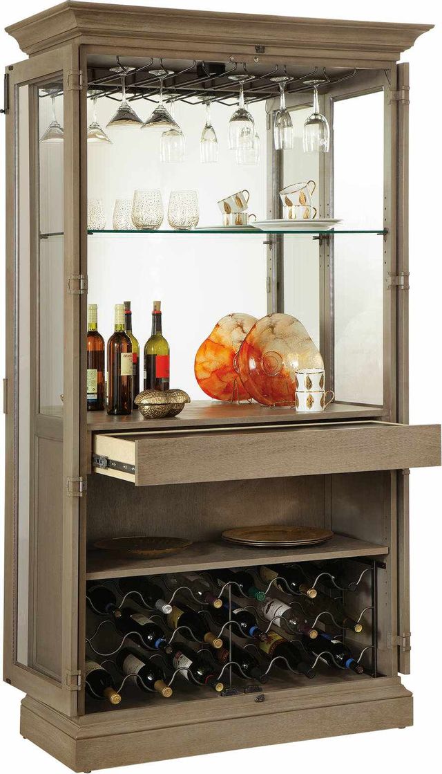 Howard Miller® Socialize III Aged Grey Wine & Bar Cabinet 4