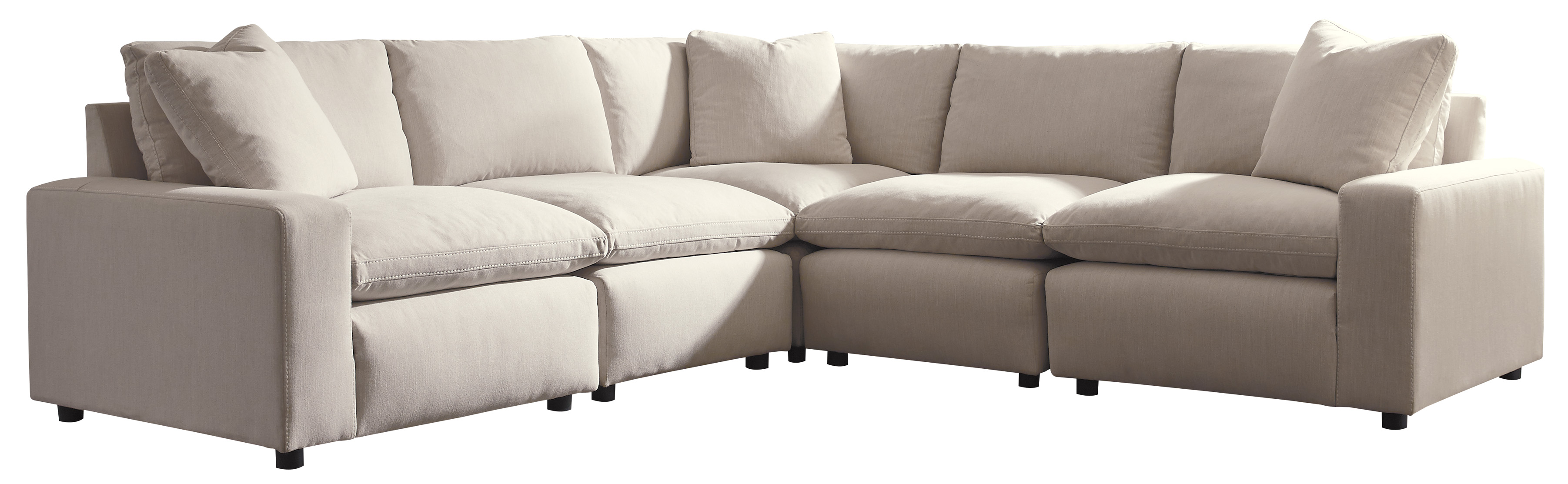 Signature Design by Ashley® Savesto 5-Piece Ivory Sectional