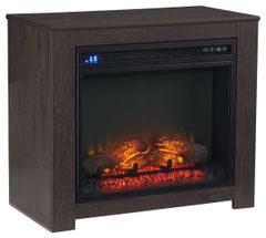 Signature Design by Ashley® Harlinton Black Fireplace Mantel with Fireplace Insert