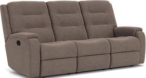 Flexsteel® Arlo Brown Smoke Reclining Sofa