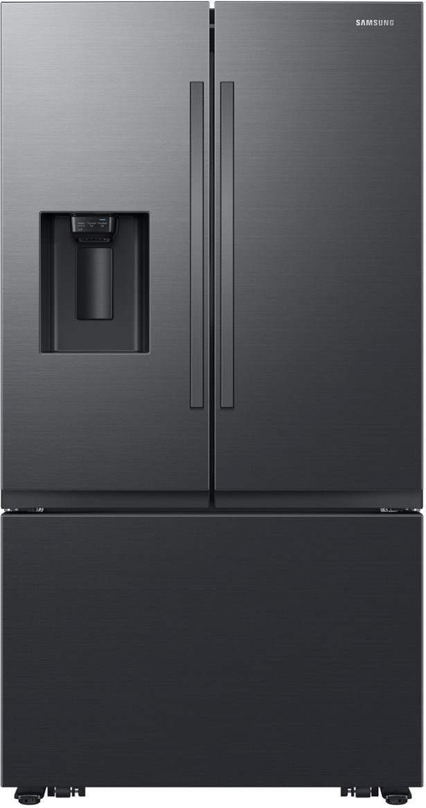 Samsung 31 Cu. Ft. Fingerprint Resistant Matte Black Steel Freestanding French Door Refrigerator