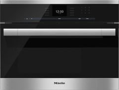 Miele ContourLine 24" Electric Single Steam Oven-Clean Touch Steel - 09682270