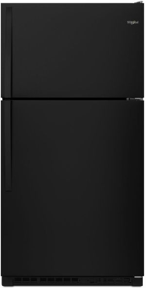 Whirlpool® 33 in. 20.5 Cu. Ft. Black Top Freezer Refrigerator