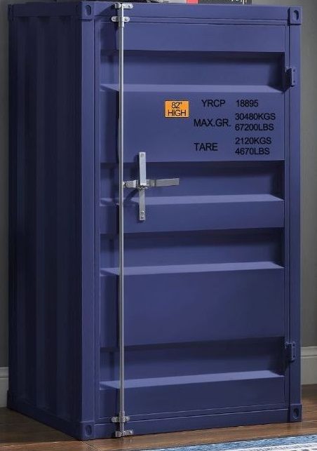 Shipping Container Blue Metal Storage Cabinet