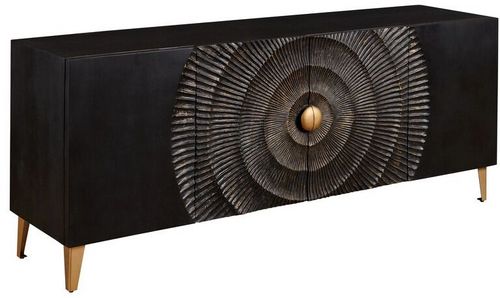 Hammary® Hidden Treasures Centric Black Sideboard