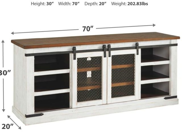 Signature Design by Ashley® Wystfield Two-Tone 70" TV Stand 2