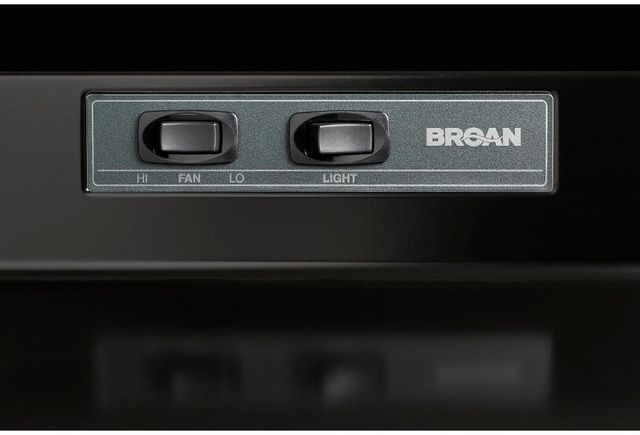 Broan® 42000 Series 30" Black Under Cabinet Range Hood 7