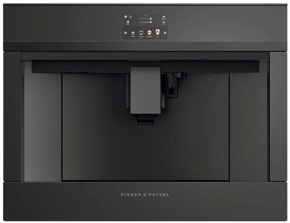 Fisher & Paykel 9 Series 24” Black Glass Built in Coffee Machine 6