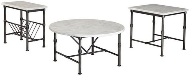 Signature Design by Ashley® Beauban 3-Piece Gray Occasional Table Set