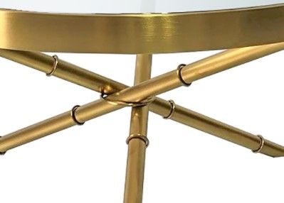 Harp & Finial® Portola Brushed Gold Coffee Table-1